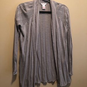 Candies gray cardigan